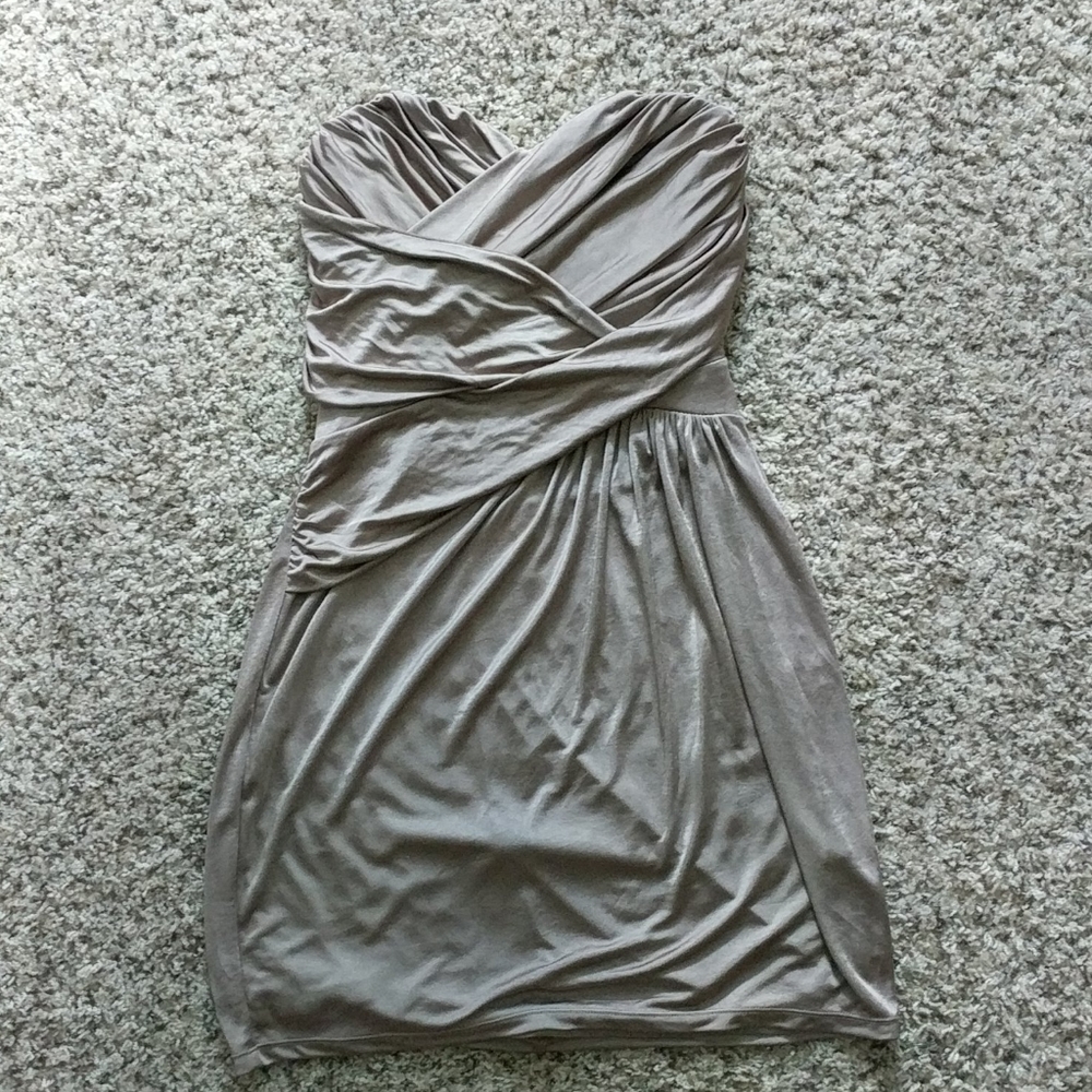 Champagne colored mini dress, EXPRESS